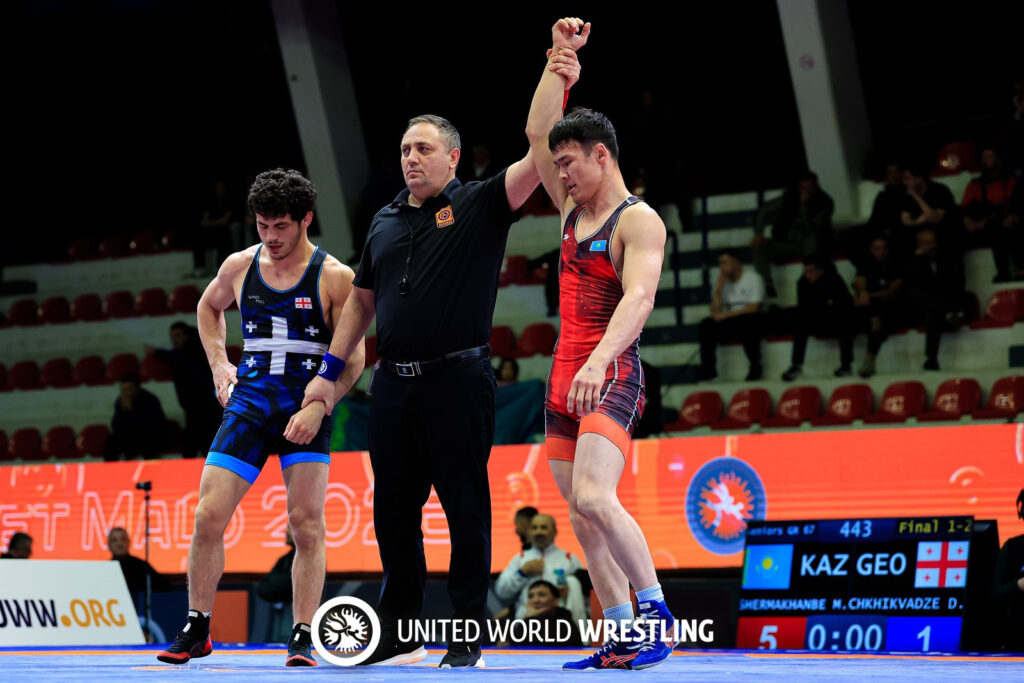 Казахстанские борцы завоевали четыре золота на турнире в Албании Борьба