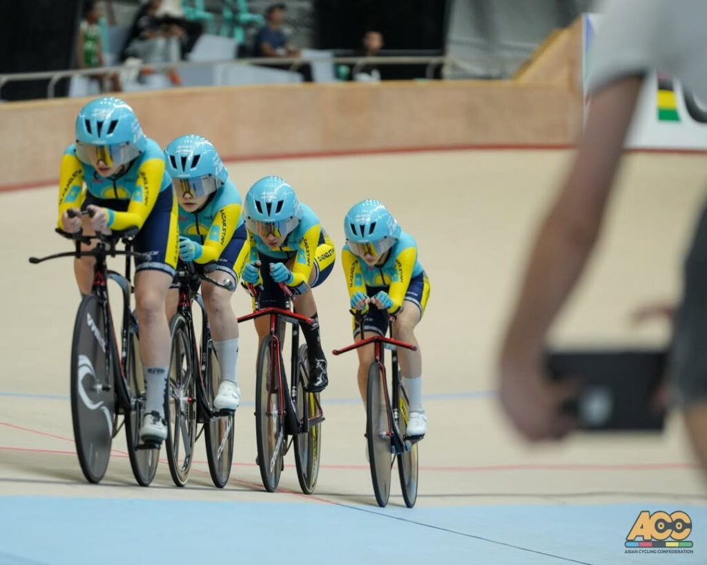 Казахстанские велосипедистки выиграли золотую медаль на чемпионате Азии велоспорт